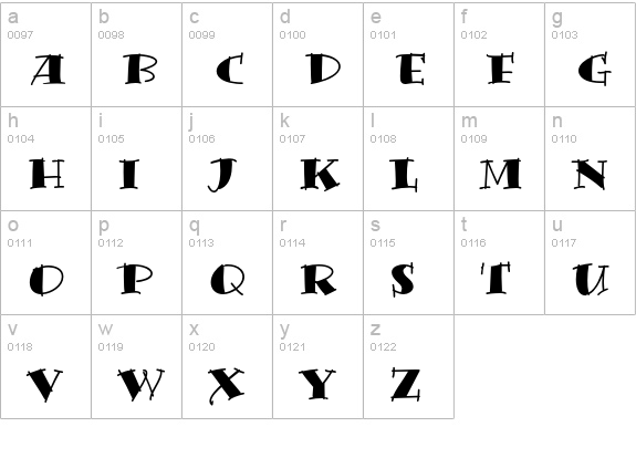 Bermuda LP Std Solid lowercase a-z preview