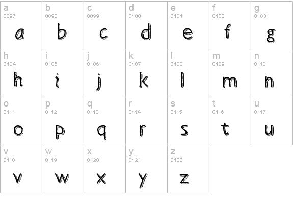 BestDayEver lowercase a-z preview