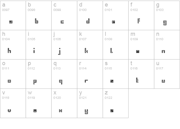Bevel Fifteen Regular lowercase a-z preview