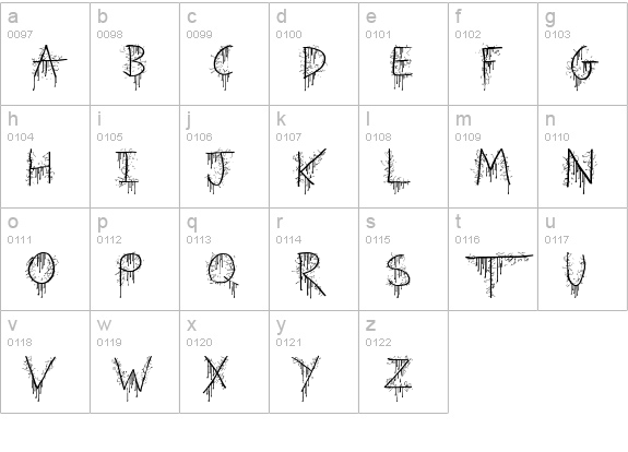 Beware of the Hogs lowercase a-z preview