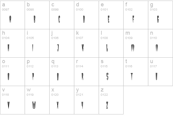 Bgirlfriend lowercase a-z preview