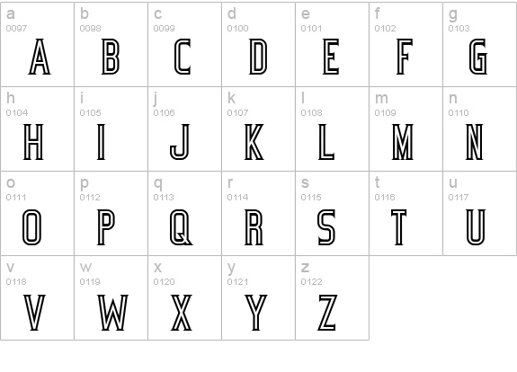 Bicycle lowercase a-z preview