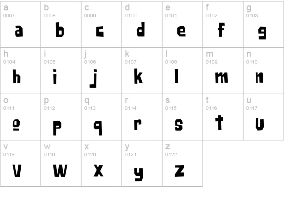 Big Chump BTN Cond lowercase a-z preview