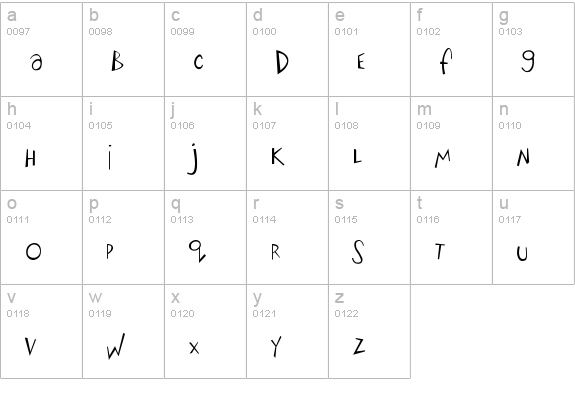 Big Fish Ensemble lowercase a-z preview