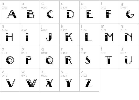 Big Lou lowercase a-z preview