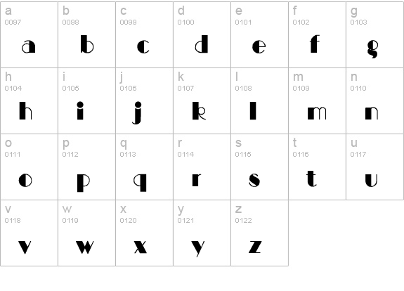 BIGCITY-Normal lowercase a-z preview