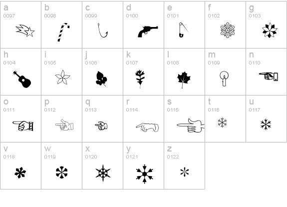 Bilder lowercase a-z preview