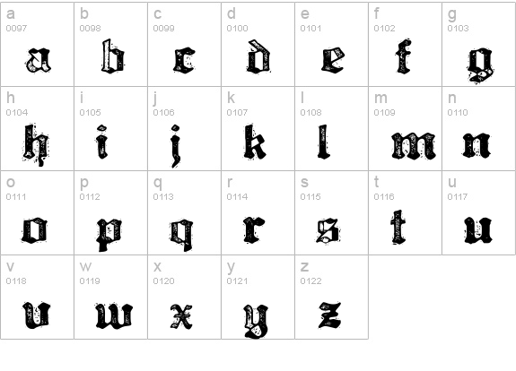 Bill Hicks 5 lowercase a-z preview