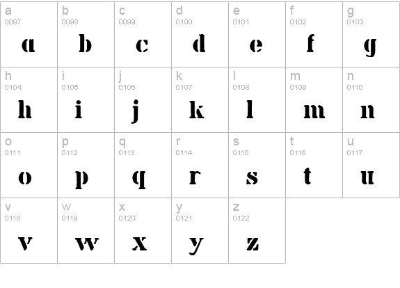billieKid lowercase a-z preview