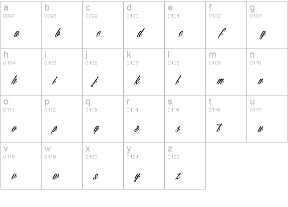 Billion Stars Personal Use  lowercase a-z preview