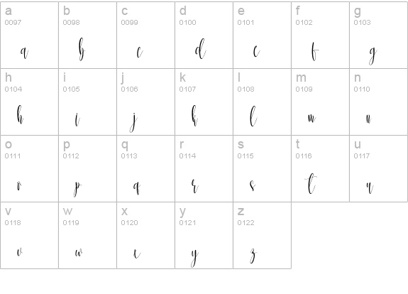 Billions lowercase a-z preview