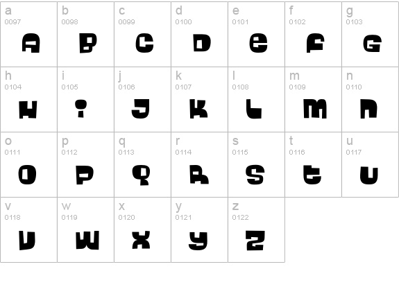Bingo lowercase a-z preview