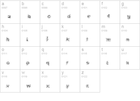 Bio-septic lowercase a-z preview