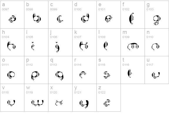 Bionic-Dynamic lowercase a-z preview
