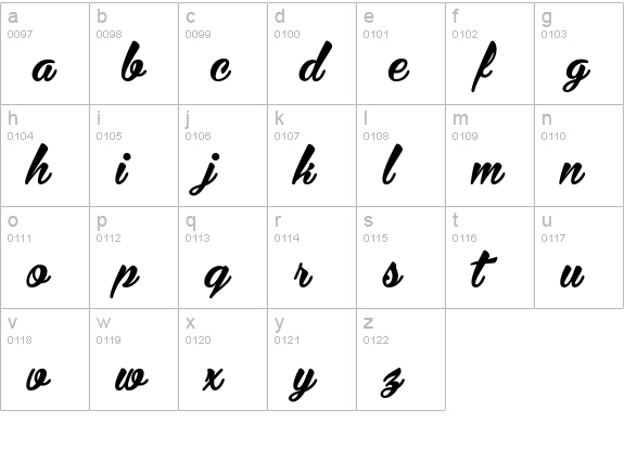 Bira - PERSONAL USE ONLY lowercase a-z preview