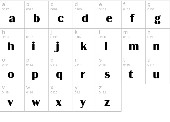 BirminghamSoft lowercase a-z preview