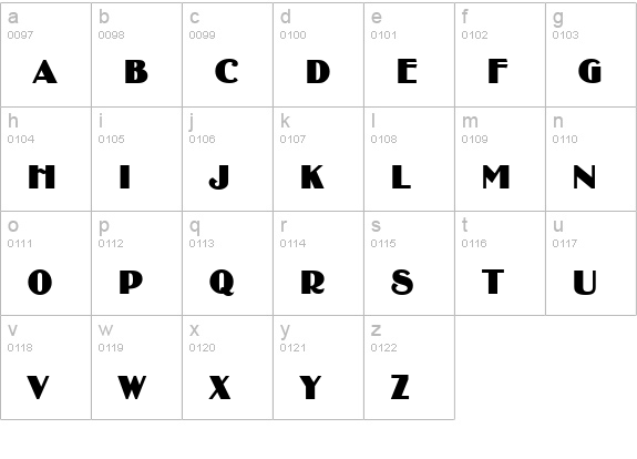 BirminghamSoft-Caps lowercase a-z preview