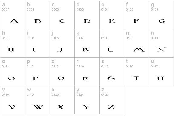 BirminghamSquat lowercase a-z preview