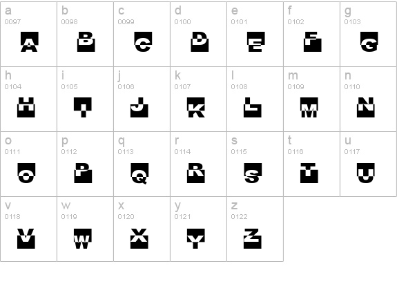 Black Box lowercase a-z preview