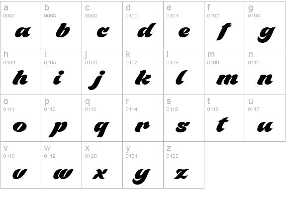 Black Fox Personal Use Only lowercase a-z preview