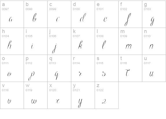 Black Olives lowercase a-z preview