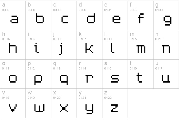 Blackgold Light lowercase a-z preview