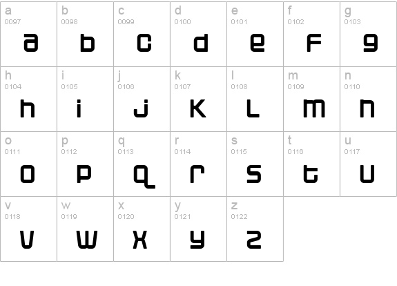 Blackjack lowercase a-z preview