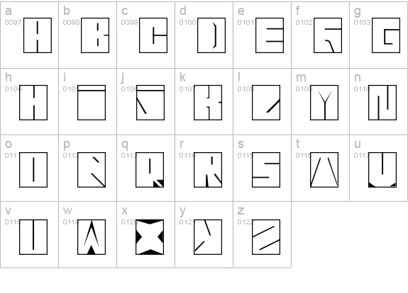 Blaise  lowercase a-z preview
