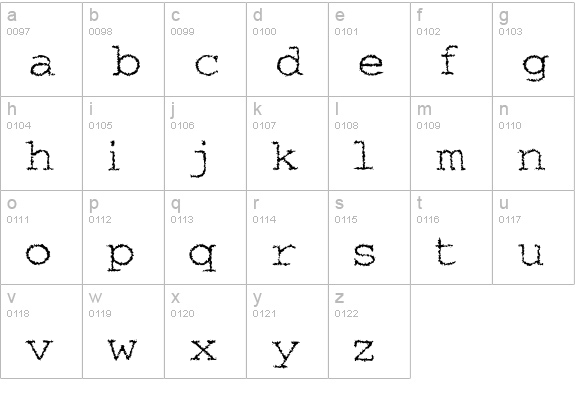 Blast-O-Rama-Beat lowercase a-z preview
