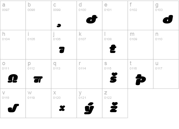 Blocker-DubLowSixExpert lowercase a-z preview