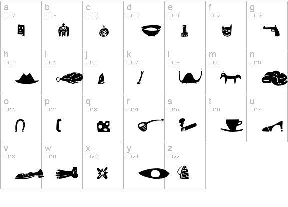 BlockheadIllustUnplugged lowercase a-z preview