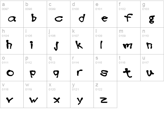 Blottooo40oz lowercase a-z preview