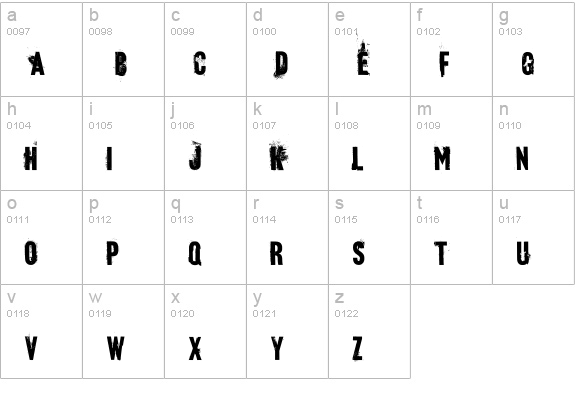 blueBaby lowercase a-z preview