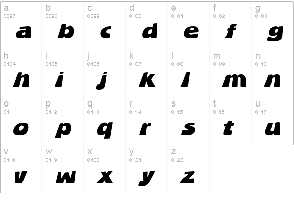 BlueStone lowercase a-z preview