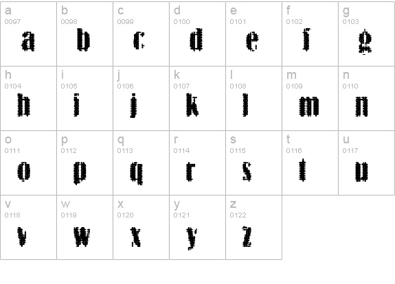 BN-ArNoN lowercase a-z preview