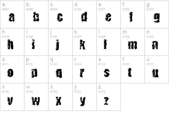 BN BenWitch Project lowercase a-z preview