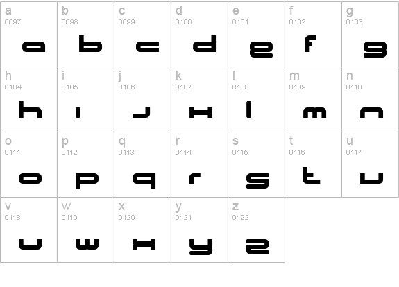 BN Cosmic Girl lowercase a-z preview