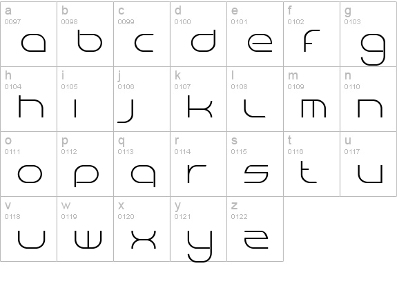 BN Niv 5000 lowercase a-z preview