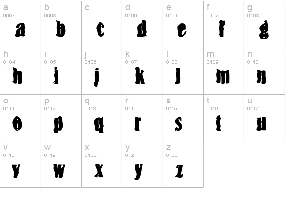 BN-Snake lowercase a-z preview