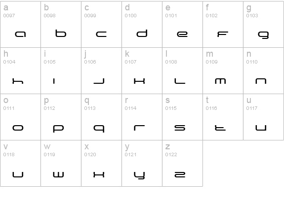 BN Year 2000 lowercase a-z preview
