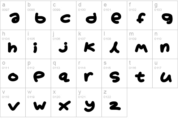 Boardgamers
 lowercase a-z preview