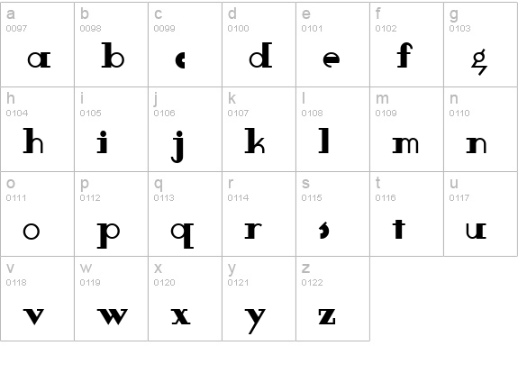 Boeuf Au Joost NF lowercase a-z preview