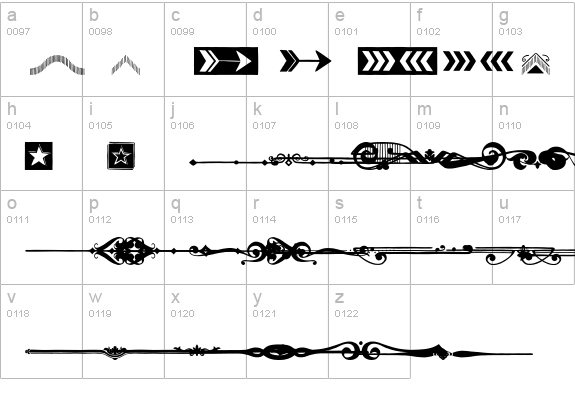 Bold Pressing Elements 01 lowercase a-z preview