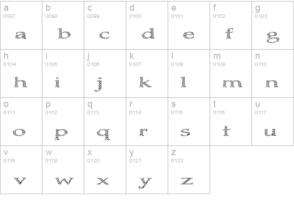 Boldly Go Out lowercase a-z preview