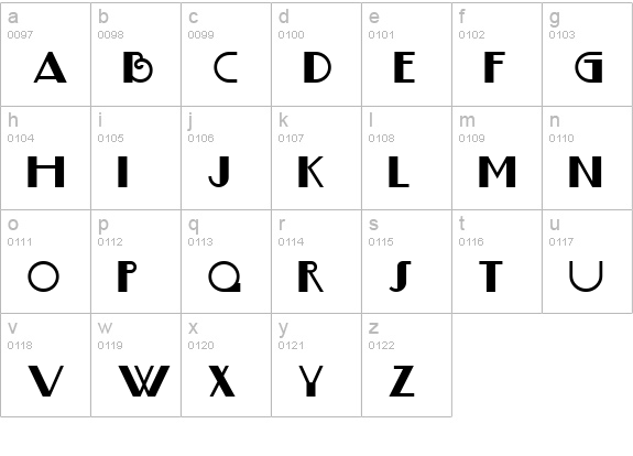 Boogie Nights NF lowercase a-z preview