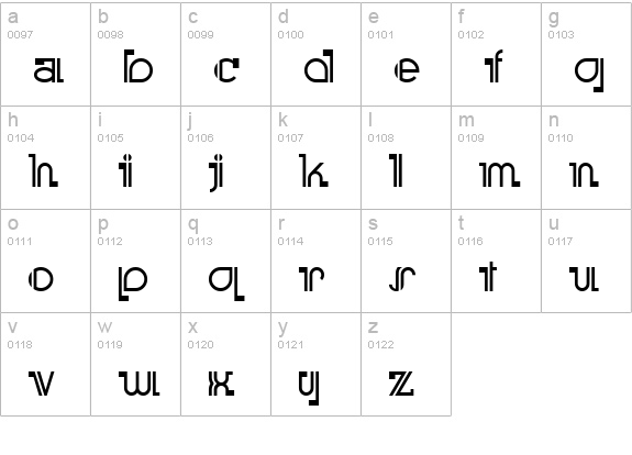 BooMeringueNF lowercase a-z preview