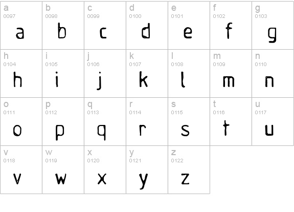 Boomshanker-Solid lowercase a-z preview