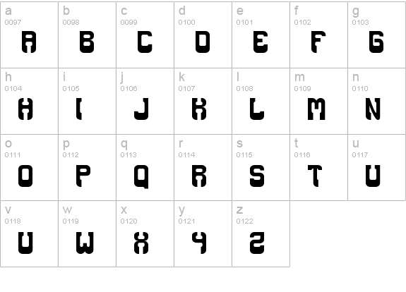 Booze lowercase a-z preview