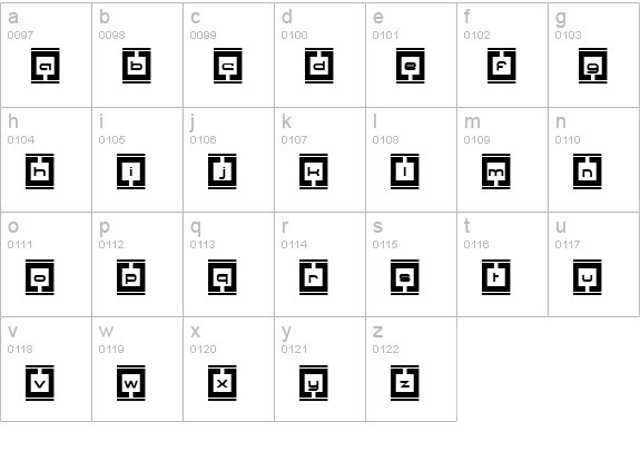 Border Base Future lowercase a-z preview