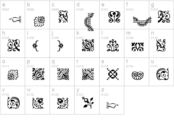 BordersOneSSK lowercase a-z preview